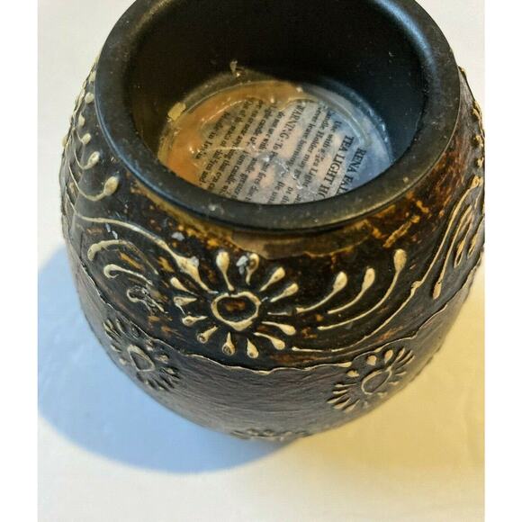 Wooden Tea Light Candle Holder Bohemain - Picture 4 of 4